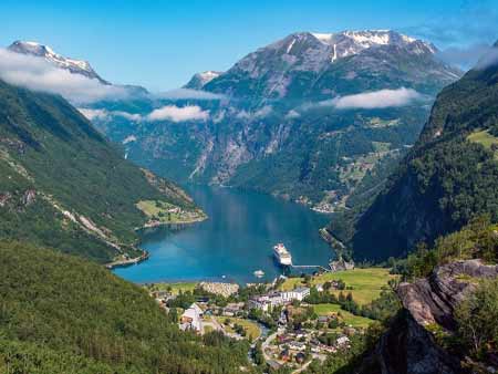 Skandinavien Geirangerfjord Norwegen